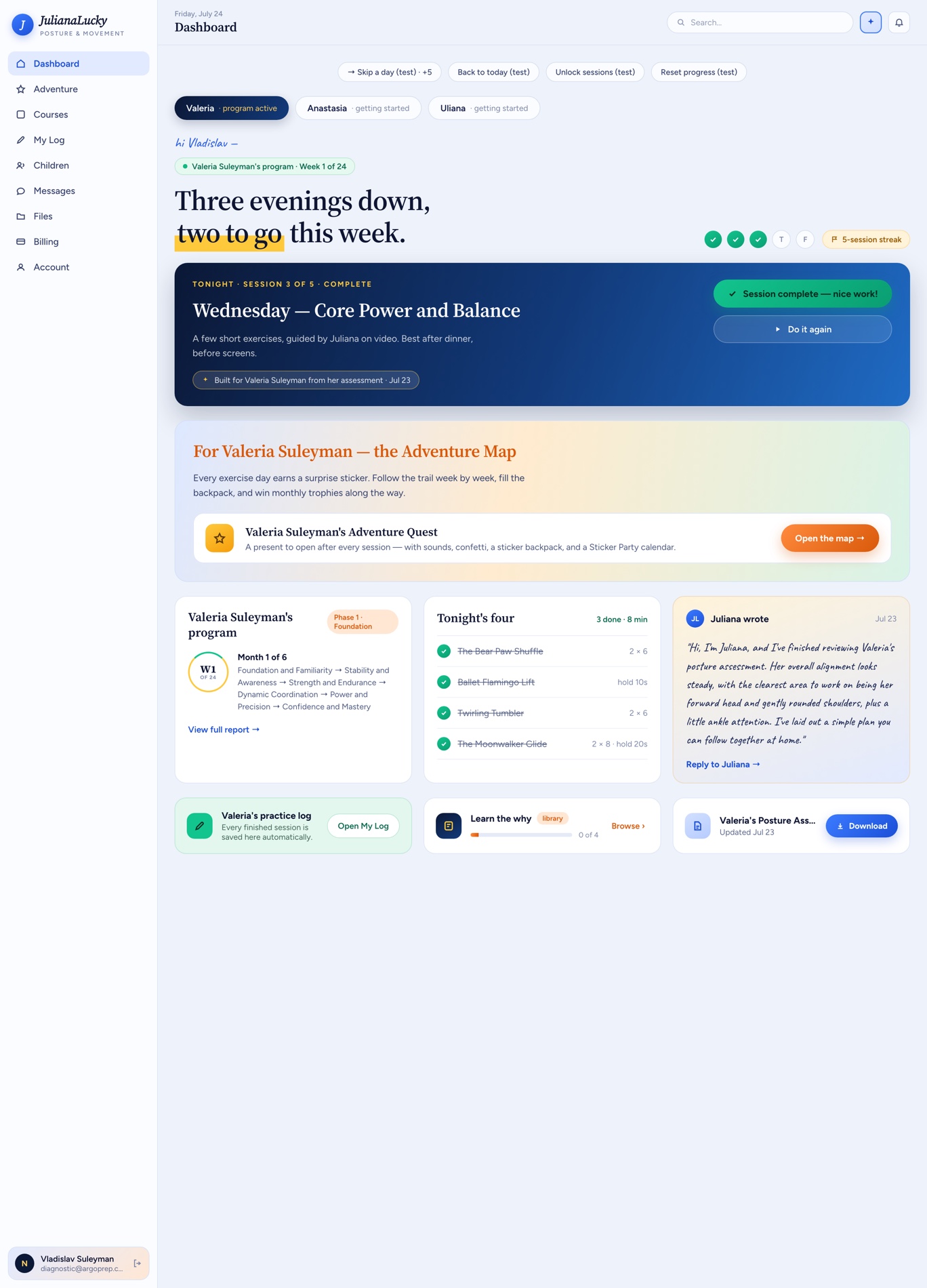 Design 2 — Cobalt Tangerine
