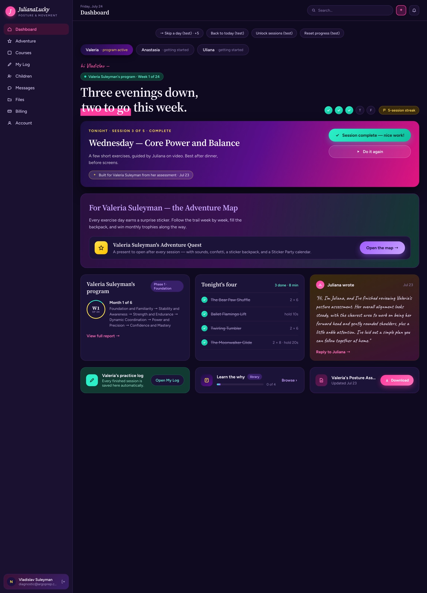 Design 3 — Neon Night